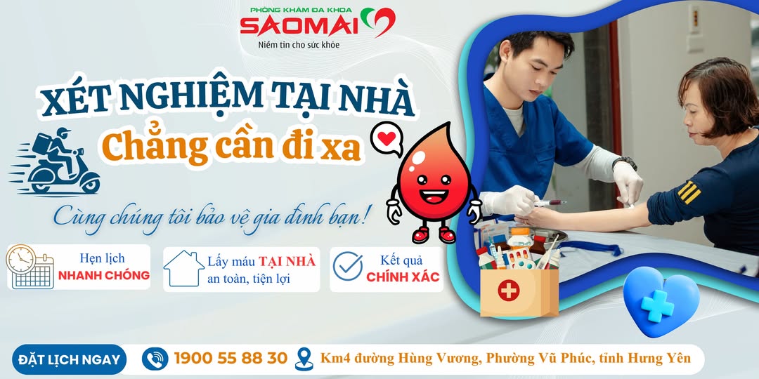 ✨ LẤY XÉT NGHIỆM TẠI NHÀ – CHẲNG CẦN ĐI XA ✨